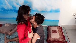 Fuck XXX tight pussy girl fucked in doggy for XMAS hot xxx videos one girl two boy  fucked