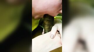 Married white thot sucks bbc at a party HUGE CUM SWALLOW - 12 image