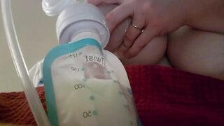 **END OF 24 HR MILK CHALLENGE** tit SUCKING & MILKING & pumping from my ENGORGED bbw TITTIES - 5 image
