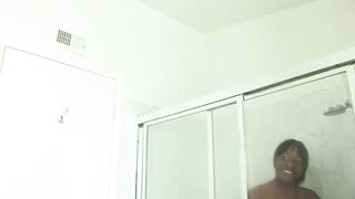 Ebony skin Oshun breeze BBW fucks black cock - 8 image