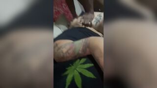 Shiney slutting in the trailer with Daddiie