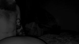 Night vision late night romp, bbw/white guy - 1 image
