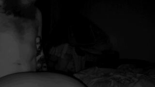 Night vision late night romp, bbw/white guy - 10 image