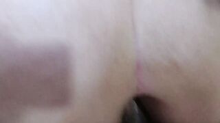 She loves to ride my cock with her anus while I record it - 14 image