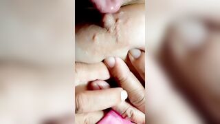 Watch me have an intense orgasm with my tiny pink dildo on my mature Latina hairy pussy, - 2 image