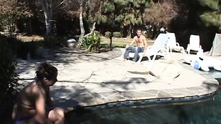 Chunky chick takes deep penetration on lounge chair - 1 image