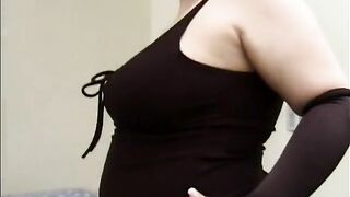 Two guys get their cocks sucked by big fat gothic girl - 2 image