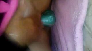 Trinitybr with fake dildo