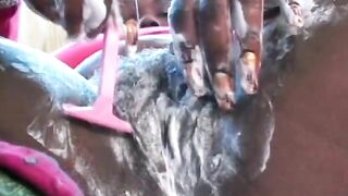 Black cunt shaved and fucked - 2 image