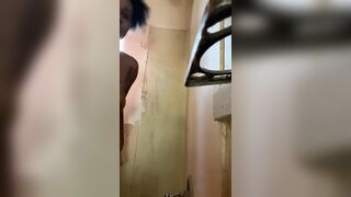 CURVY BLACK GIRL TAKES A SHOWER - 2 image