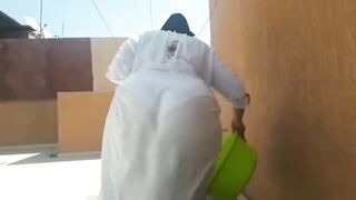 Bbw mature hijab beautiful etible ass - 7 image