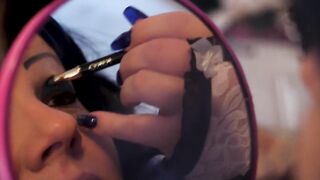 Mega boobs Pamela De Boni with 2 dicks ready to cum - 2 image