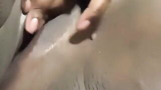 Sexy Ebony from Nashville masturbating her creamy pussy til she orgasms - 13 image