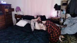 BELLA CATCHES JAMES SNIFFING PANTIES - 7 image