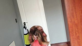 Busty Fat Slut with Big Boobs trying on different Clothing - 11 image