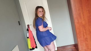 Busty Fat Slut with Big Boobs trying on different Clothing - 8 image