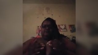 Ssbbw/bbw Oil up Big Monster Titties she's Playing with them Monster Titties - 1 image