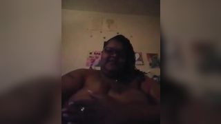 Ssbbw/bbw Oil up Big Monster Titties she's Playing with them Monster Titties - 14 image