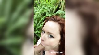 Fucking Amateur Big Tit PAWG Red Head in the Forest - Greta Grindhouse - 3 image