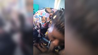 Sucking Good Dick. Mighty Fine Head. Chocolate Ebony MILF and Inexperienced King always on his Inexperienced Dick - 11 image
