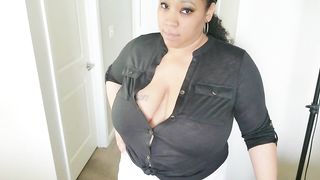 Mommy MILF POV Footjob Cumshot to Face - 3 image