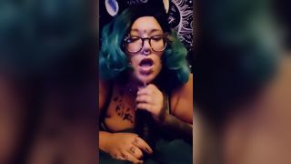 NerdyGothCurves Sucks your Cock while you Play Dauntless