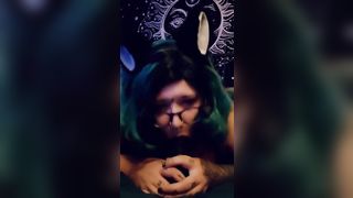 NerdyGothCurves Sucks your Cock while you Play Dauntless