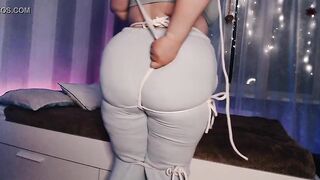 Fat student pulling her fat ass on the ropes - 8 image