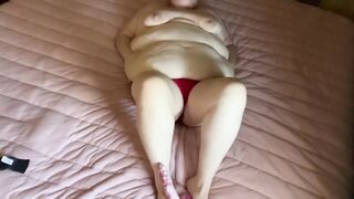 BBW Big Belly Blonde Plays for You - 6 image