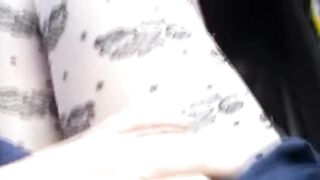 Milf gets a creampie in the car - 2 image