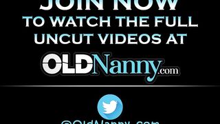 OLDNANNY Horny Grandma Playing With Cock And With Strapon - 12 image