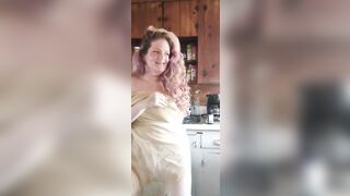 Sensual playtime fucking in the kitchen