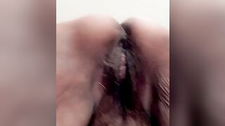 Putting on my panty see my hairy mature pussy from bottom up - 7 image