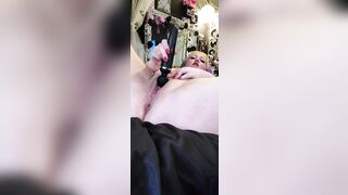 Goth Babe Fucks pretty pink holes...HUGE SQUIRT...bonus strip tease - 14 image