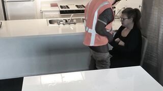 Horny Housewife Cheats With Black Construction Worker - 6 image