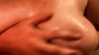 ASMR lubed up tits and hairy armpits of Littlekiwi - 13 image