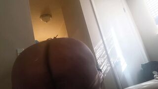 Voyeur ssbbw shows big ass lotion 400lbs
