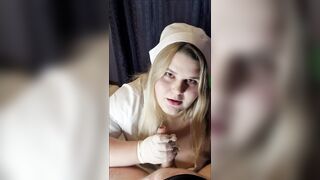 French doctor urologist - examination and sperm sampling ( BBW girl Role Play) - 9 image