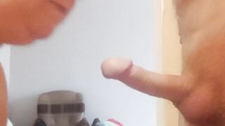 after blowjob filled her mouth with cum - 9 image