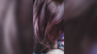 Sucking my baby daddy's cock before he cums on my tits - 13 image