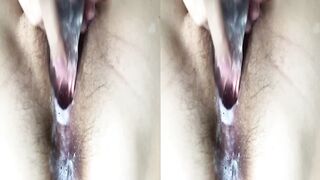 VR ASMR hot sex  CLose up fucking a dildo orgasm - 10 image