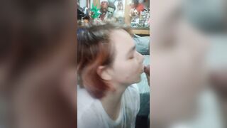 Goth Sub Cleans Up After Squirting And Golden Shower - 10 image