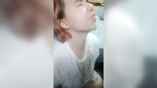 Goth Sub Cleans Up After Squirting And Golden Shower - 9 image
