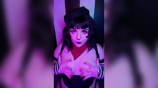 Mime and Dash cosplay Bonbon plays with tits - 5 image