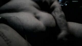 masturbating with thick black vib - 8 image