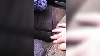 Rubbing my pussy through my leggings - 11 image