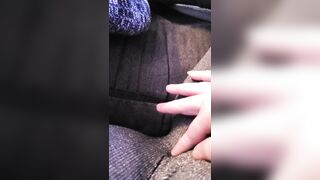 Rubbing my pussy through my leggings - 12 image