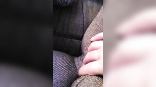 Rubbing my pussy through my leggings - 4 image
