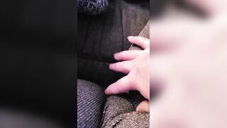 Rubbing my pussy through my leggings - 6 image