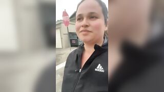 Flashing My Big Titties in my White Neighborhood